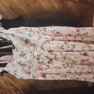 Pink floral retro chic dress